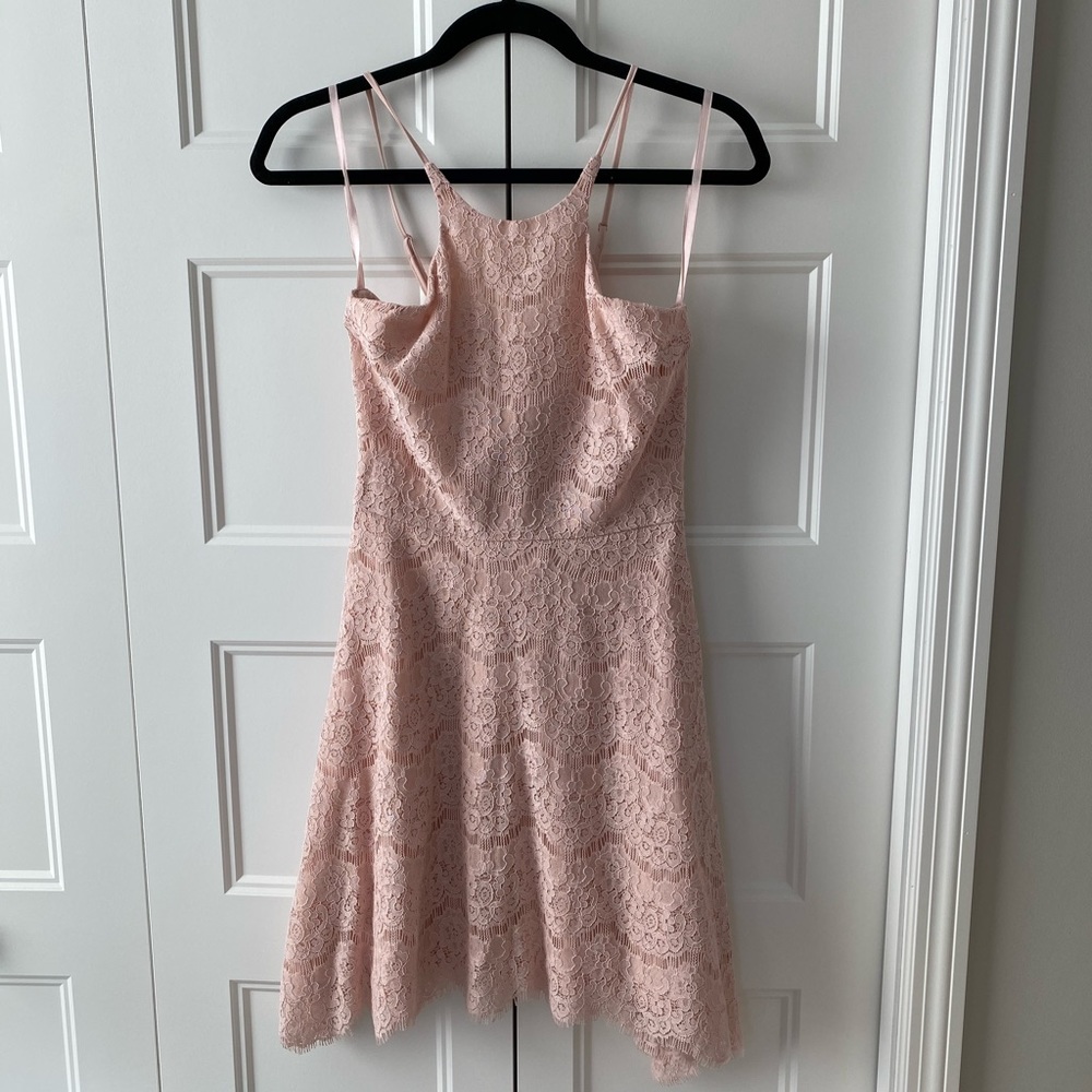 NWT Blush Lace Dress-  size Small